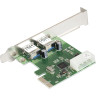 Контроллер EXEGATE EXE-319 PCI-E 2,0, 2xUSB 3,0 ext, разъем доп.питания EX283718RUS