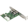 Контроллер EXEGATE EXE-319 PCI-E 2,0, 2xUSB 3,0 ext, разъем доп.питания EX283718RUS
