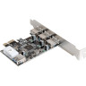 Контроллер EXEGATE EXE-367 (PCI-E 2,0, 3xUSB3,0 ext. + 1xUSB 3,0 int., разъем доп. Питания) EX283720RUS
